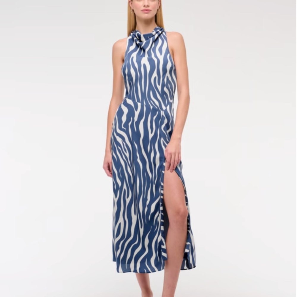 NWT A&F Cowl Neck Midi Dress Large